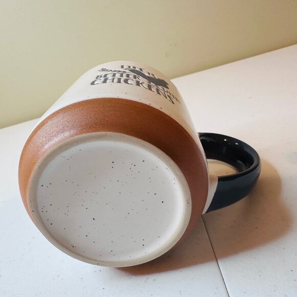 Life Is Better With Chickens - Speckled Ceramic Coffee Mug - Picture 2 of 7